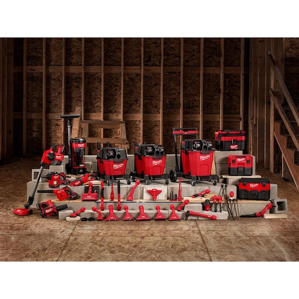 M18 FUEL 6 Gal. Cordless Wet/Dry Shop Vac W/Filter, Hose and AIR-TIP 1-1/4 in. - 2-1/2 in. Dust Collector Attachment