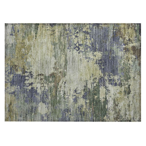 Addison Rugs Chantille Machine Washable Indoor/Outdoor Abstract ACN2067 Purple 1 ft. 8 in. x 2 ft. 6 in. Accent Rug