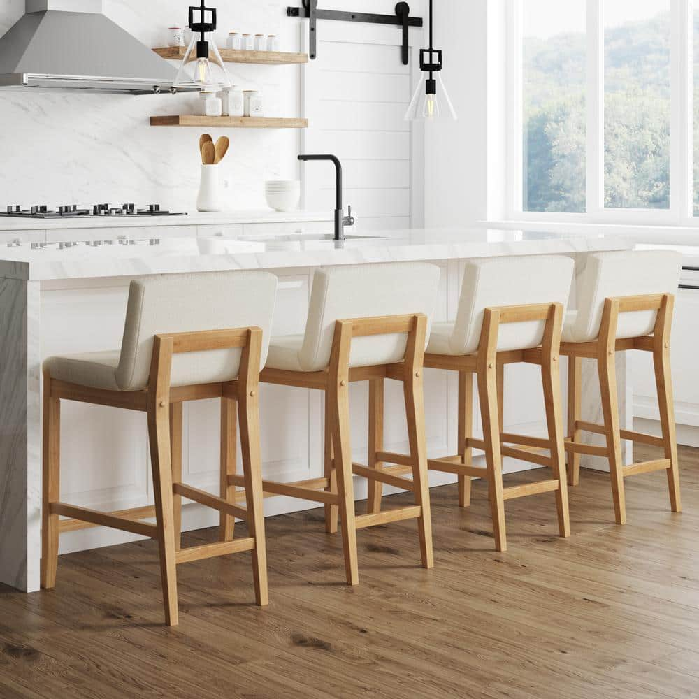 Light wood bar discount stools with backs