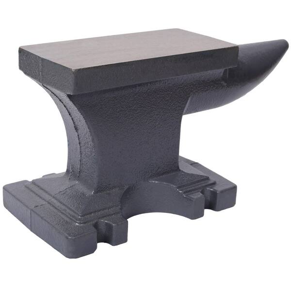 Tidoin 24 lb. Cast Iron Anvil with Single Horn Round Horn and