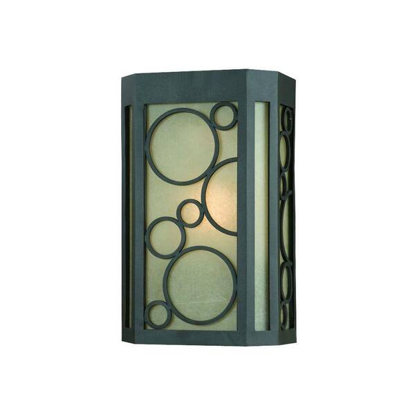 Filament Design Value 1-Light Outdoor Oil Rubbed Bronze Circles Large Wall Sconce