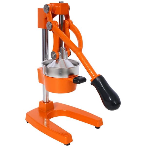 Extra-Large Commercial 11.2 in. W Cast Iron Orange Hand Press Juicer Countertop Squeezer for Fresh Orange Juice