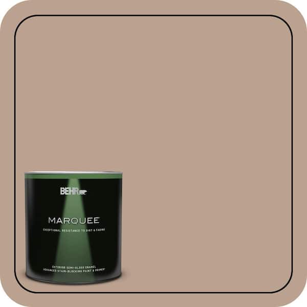 BEHR MARQUEE 1 qt. #T15-17 Mocha Foam Semi-Gloss Enamel Exterior Paint & Primer