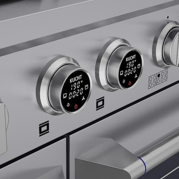 60 in. 7.9 cu. ft. 10 Burners Dual Fuel Range for Natural Gas in Stainless Steel with Horus Thermostat