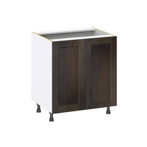Georgetown 30 in. W x 24 in. D x 34.5 in. H Assembled Full Height Doors Base Kitchen Cabinet in Chestnut