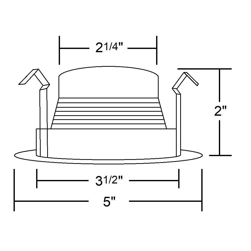4-Inch Oil-Rubbed Bronze Recessed Baffle Trim