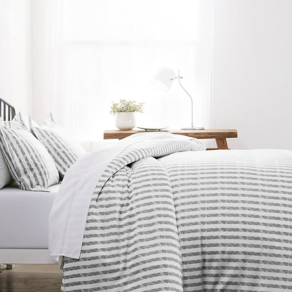 Becky Cameron Rugged Stripes Patterned, Ikea Grey Striped Duvet Cover