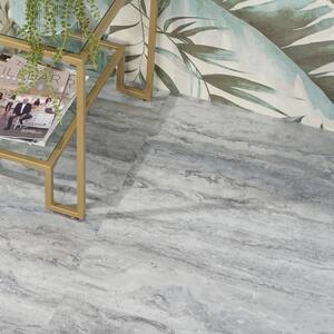 Elmdale Sky 28MIL x 12 in. W x 24 in. L Glue Down Waterproof Luxury Vinyl Plank Flooring (20 sqft/case)