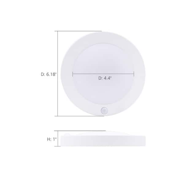 6.18 in. 3000K Dimmable LED Motion Sensor Flush Mount Ceiling Light Fixture