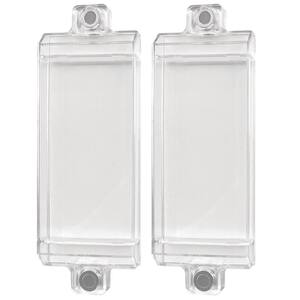Clear Magnetic Rocker Light Switch Guards (2-Pack)