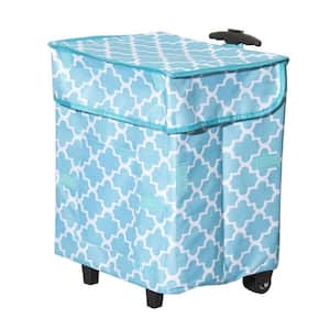 Trendy Collapsible Roller Utility Basket, Moroccan