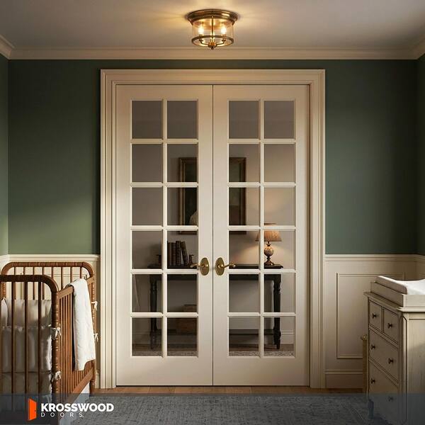 Krosswood Doors 64 in. x 96 in. Craftsman Shaker 12-Lite Right