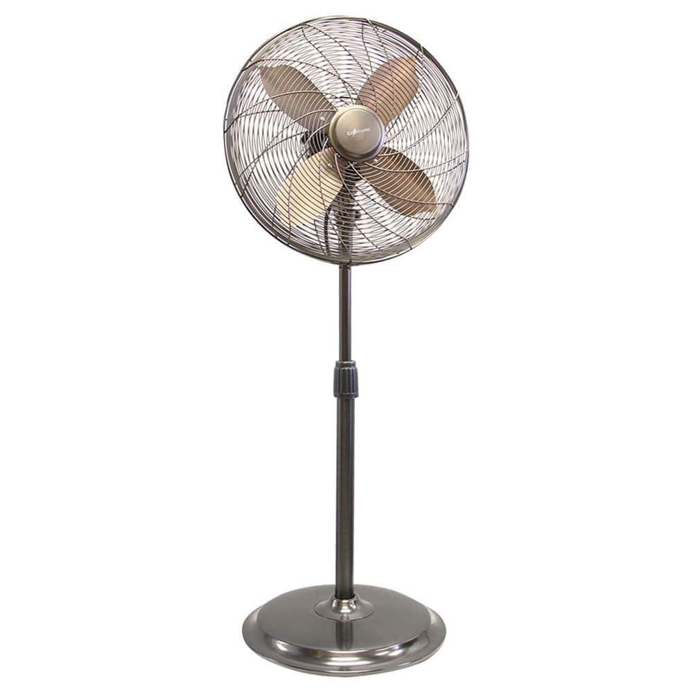 16 inch Black Oscillating Pedestal Fan
