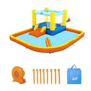 H2OGO! Beach Bounce Kids Inflatable Outdoor Water Park with Air Blower