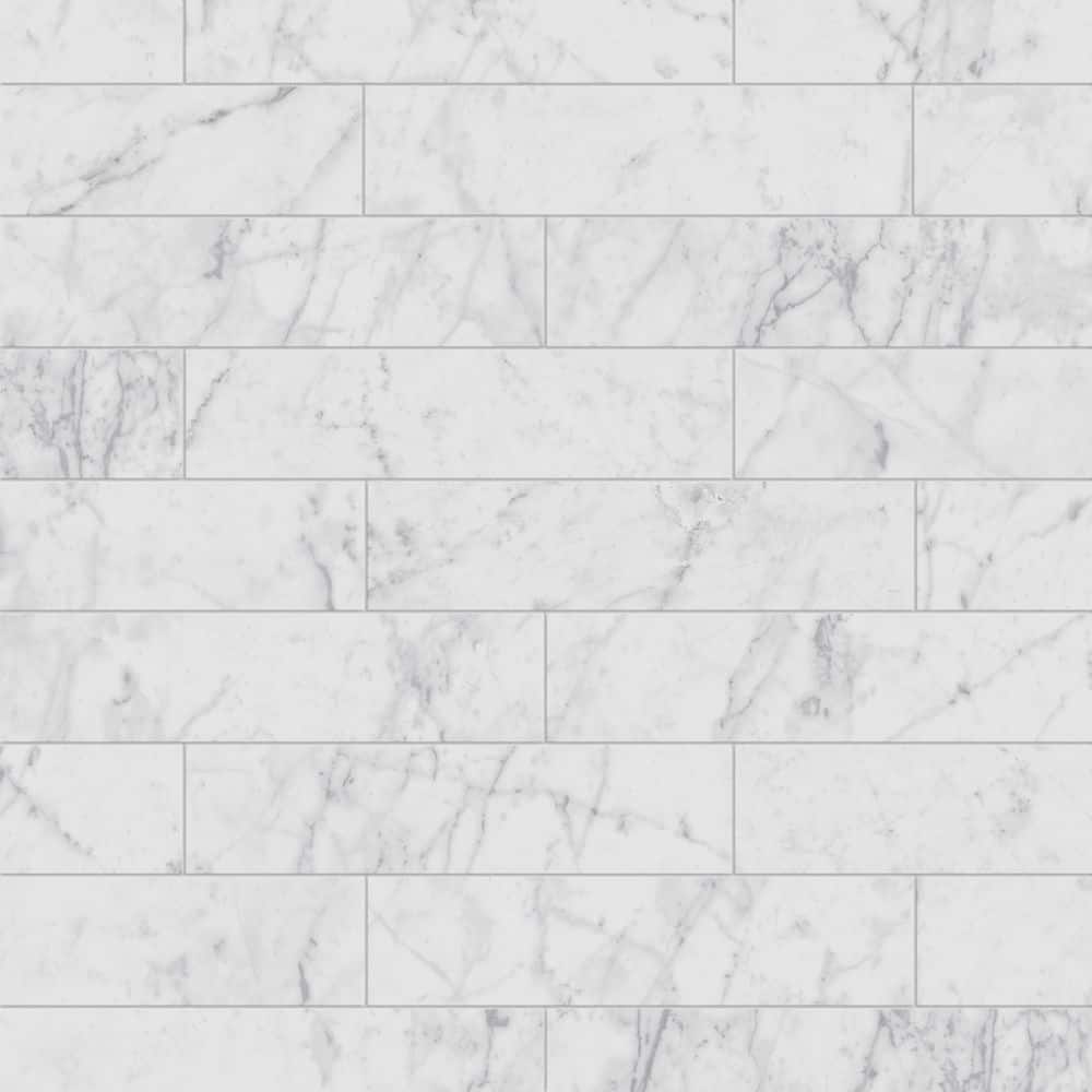 Impero Carrara White Glossy 3 in. x 12 in. Marble Look Porcelain Floor and Wall Tile (5.43 sq. ft./Case) price history on PriceWatchPro