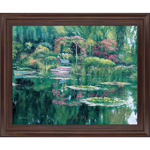 28 in. x 34 in. "Swamp Scene Framed Print Wall Art