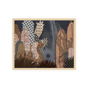 Desert Vibes 10 -Framed Giclee Abstract Art Print 22 in. x 18 in.