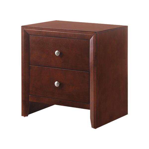 Acme Furniture Ilana 2Drawer Brown Cherry Nightstand (24 in. H X 22 in