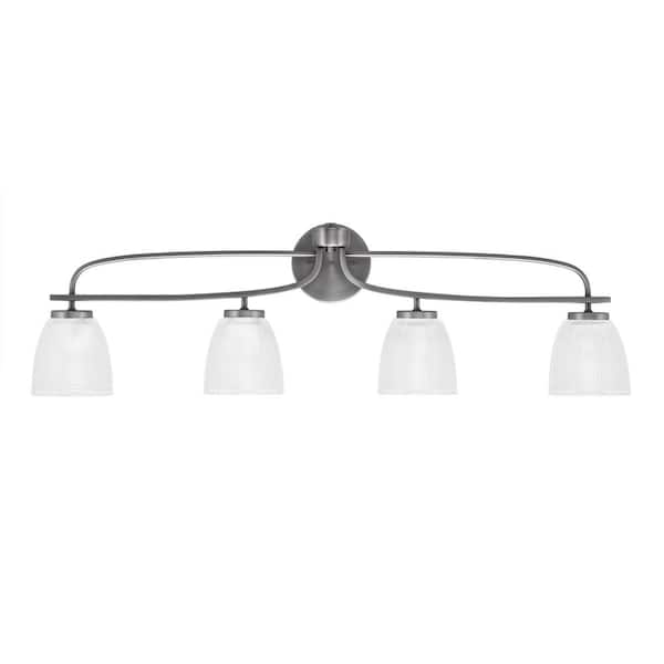 Unbranded Olympia 36.75 in. 4-Light Graphite Vanity Light