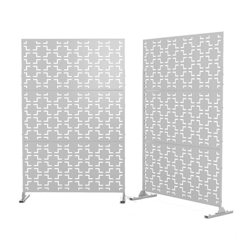 Reviews for 76 in. H x 47.2 in. W x 15.7 in. D White Panels Laser Cut