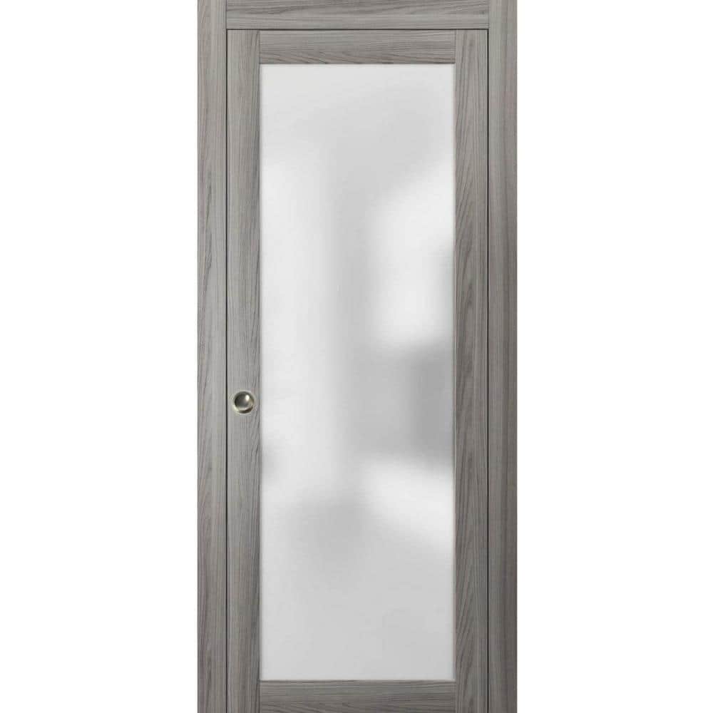 42 in. x 84 in. 1 Panel Ginger Ash Finished Solid Wood Sliding Door with Hardware price history on PriceWatchPro