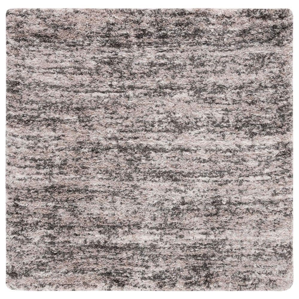 Iceland Shag 4 ft. x 4 ft. Cream/Gray Abstract Distressed Square Area Rug price history on PriceWatchPro