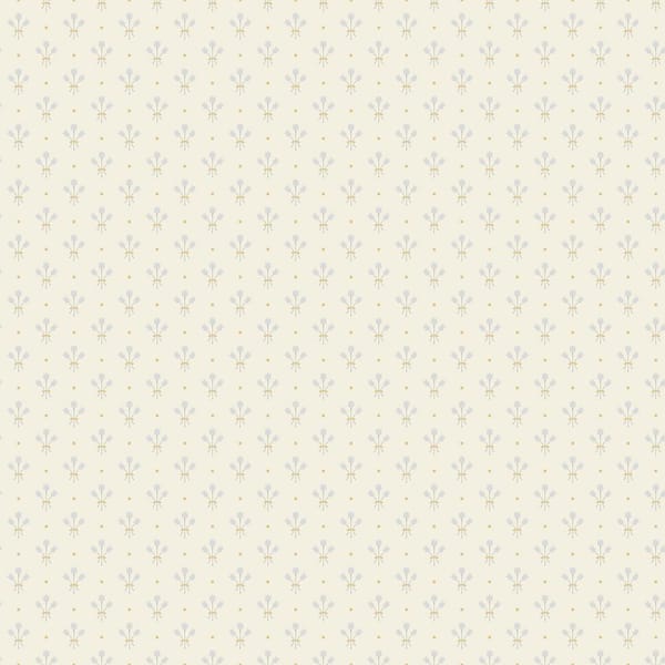 A-Street Prints Lili White Miniature Floral Wallpaper Sample