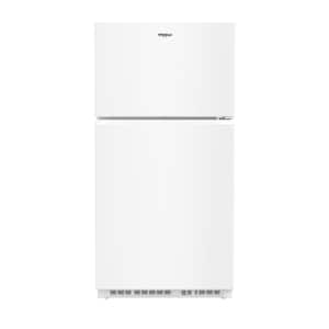 32.8 in. 21.3 cu. ft. Freestanding Top Freezer Refrigerator in White with Total Coverage Cooling