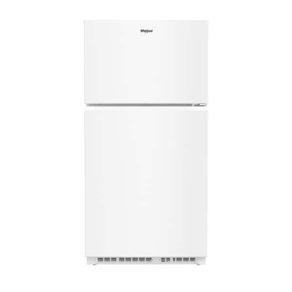 32.8 in. 21.3 cu. ft. Freestanding Top Freezer Refrigerator in White with Total Coverage Cooling