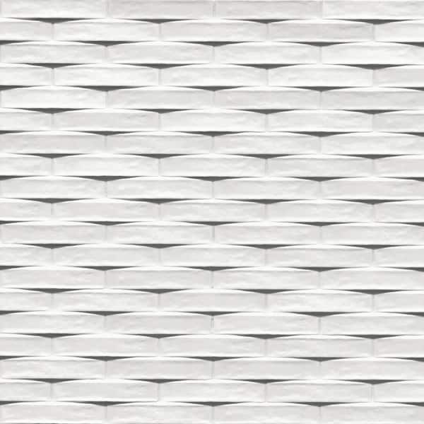 MSI Linden Dove Whyte 2 in. x 10 in. Glossy Ceramic 3D Subway Wall Tile (7.29 sq. ft./Case)