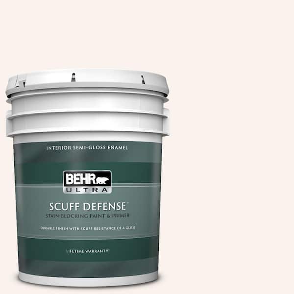 BEHR ULTRA 5 gal. #RD-W09 Shea Extra Durable Semi-Gloss Enamel Interior Paint & Primer