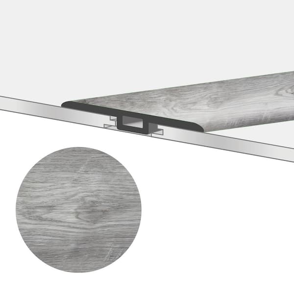 MaxCore Andesite 1-3/4 in. W x 47-1/4 in. L x 0.27 in. T Vinyl T-Molding