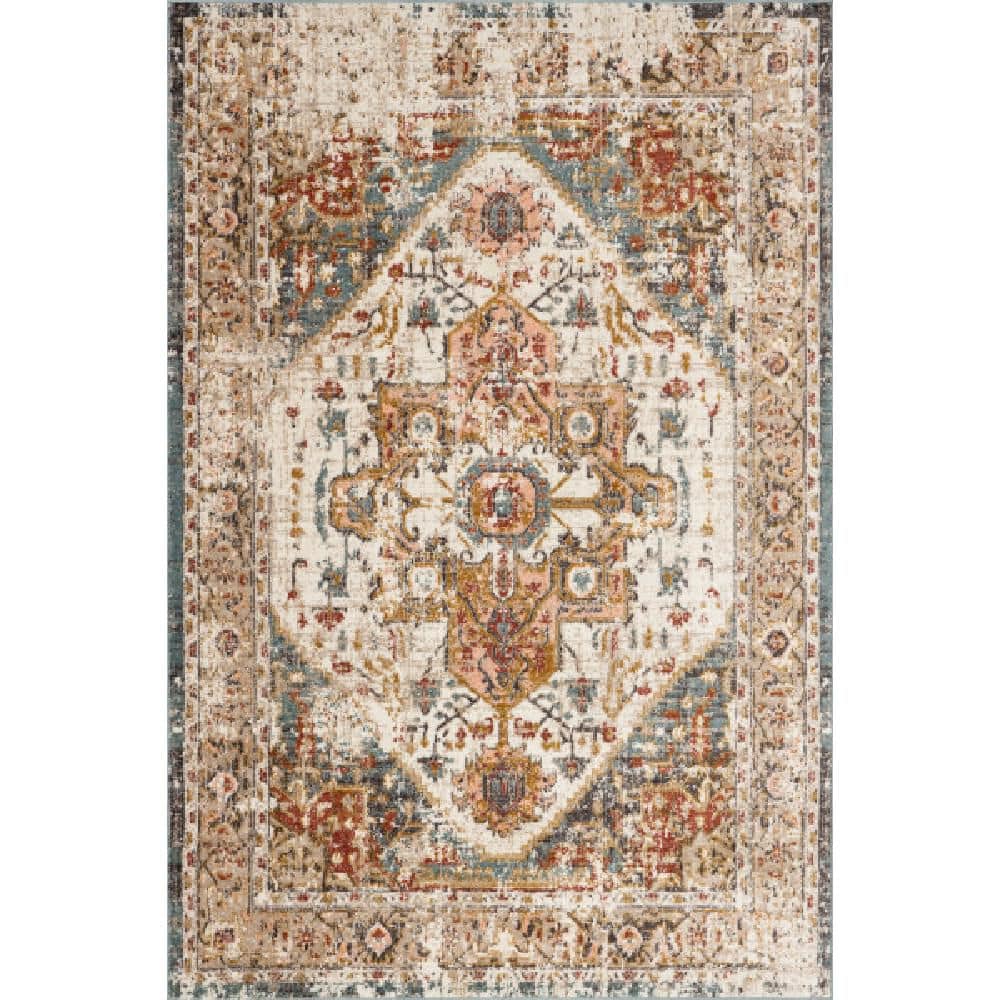 Vintage Medallion Justine 6 ft. x 6 ft. Beige Square Rug price history on PriceWatchPro