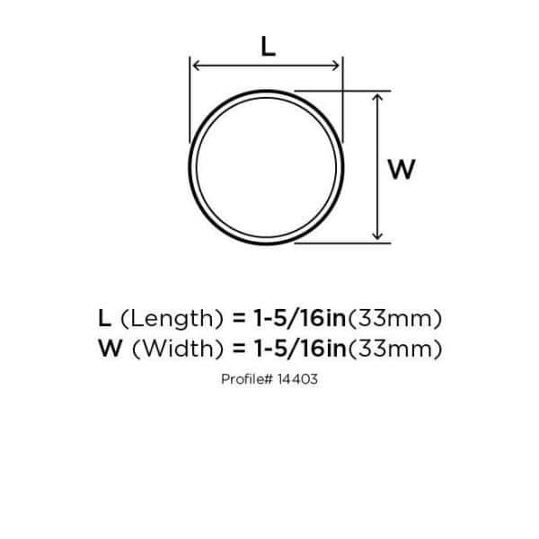 Brushed Chrome Round Cabinet Knob with Mounting Hardware