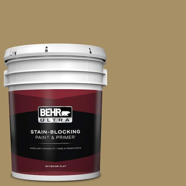 BEHR ULTRA 5 gal. #350F-6 Fossil Butte Flat Exterior Paint & Primer