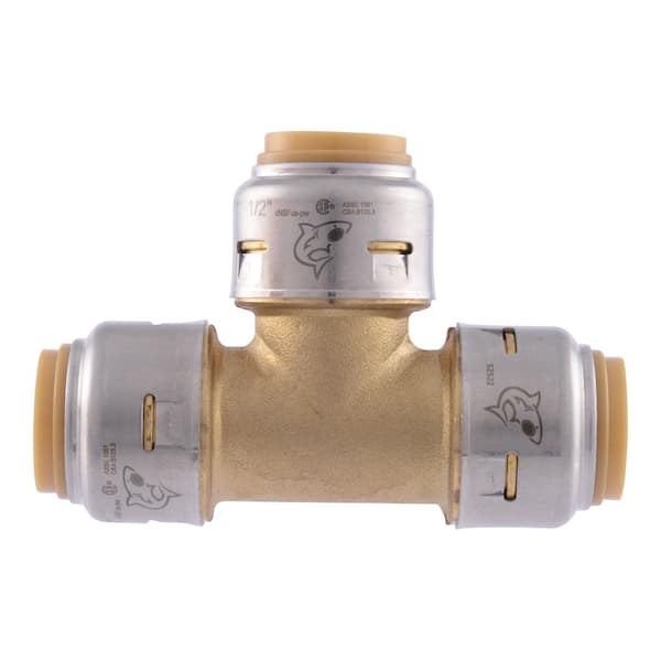 SharkBite - Max 1/2 in. Push-to-Connect Brass Tee Fitting