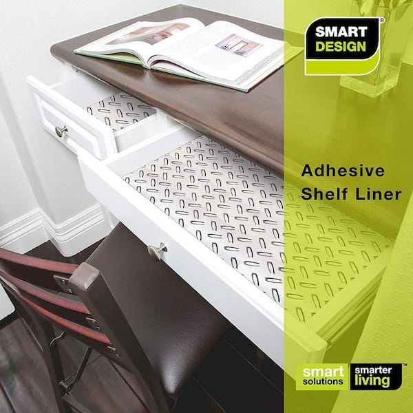 Smart Design Adhesive Diamond 20 in. D x 72 in. L Checkered Non