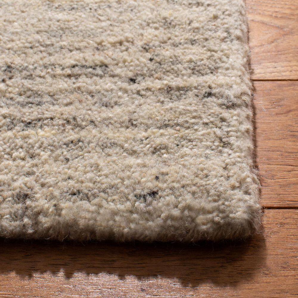 Ivory Wool Tufted Handmade Rectangular Rug 2' x 3'