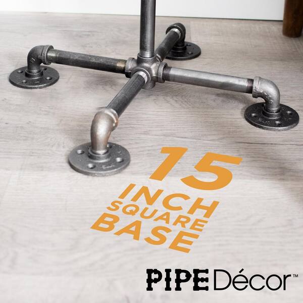 1/2 in. Black Steel Pipe 69 in. H Torch Style Floor Lamp Kit