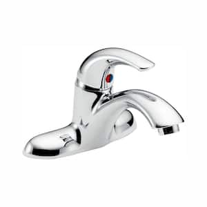 Delta Commercial 4 in. Centerset Single-Handle Bathroom Faucet in ...