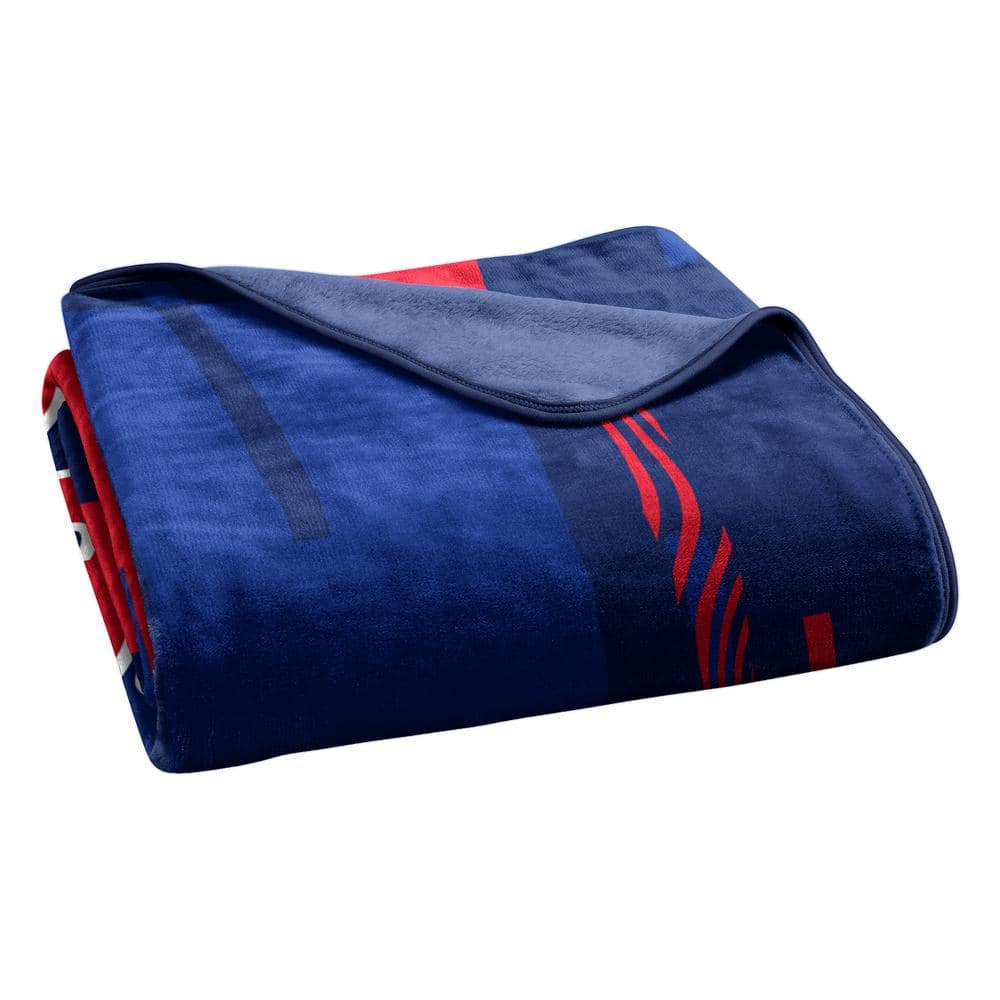 Mississippi Rebels Blue and Red Fleece Throw Blanket