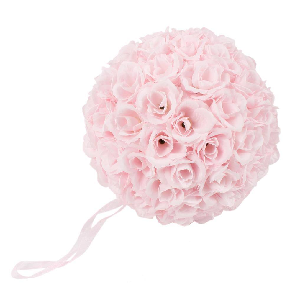 9.8 in. Pink Flower Ball Wedding Decoration