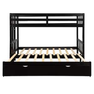 Espresso Twin or King Bunk Bed with Trundle