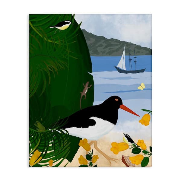 Stupell Industries Island Life by Beach by Michelle Ingari Designs Unframed Nature Graphic Art Print 20 in. x 16 in.