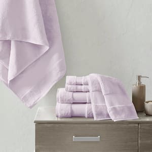 Turkish 6-Piece Lavender Cotton Bath Towel Set