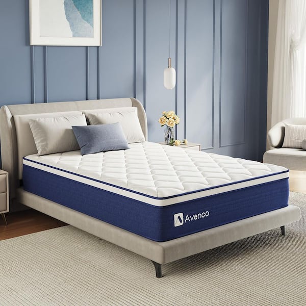 Queen Medium Firm Hybrid Gel Infused Memory Foam 14 in. Bed-in-a-Box Mattress
