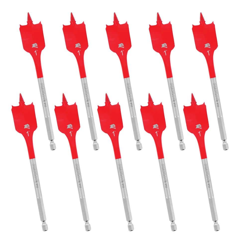 DIABLO 1 in. x 6 in. SPEEDemon Spade Bit (2Packs, 10Pack) DSP2130P10GS The Home Depot