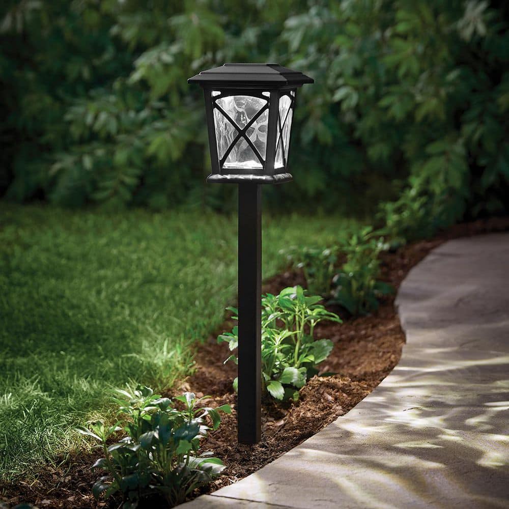Black Springs 35 Lumen Low Voltage Black Integrated LED Weather Resistant Path  Light, image size:1000x1000