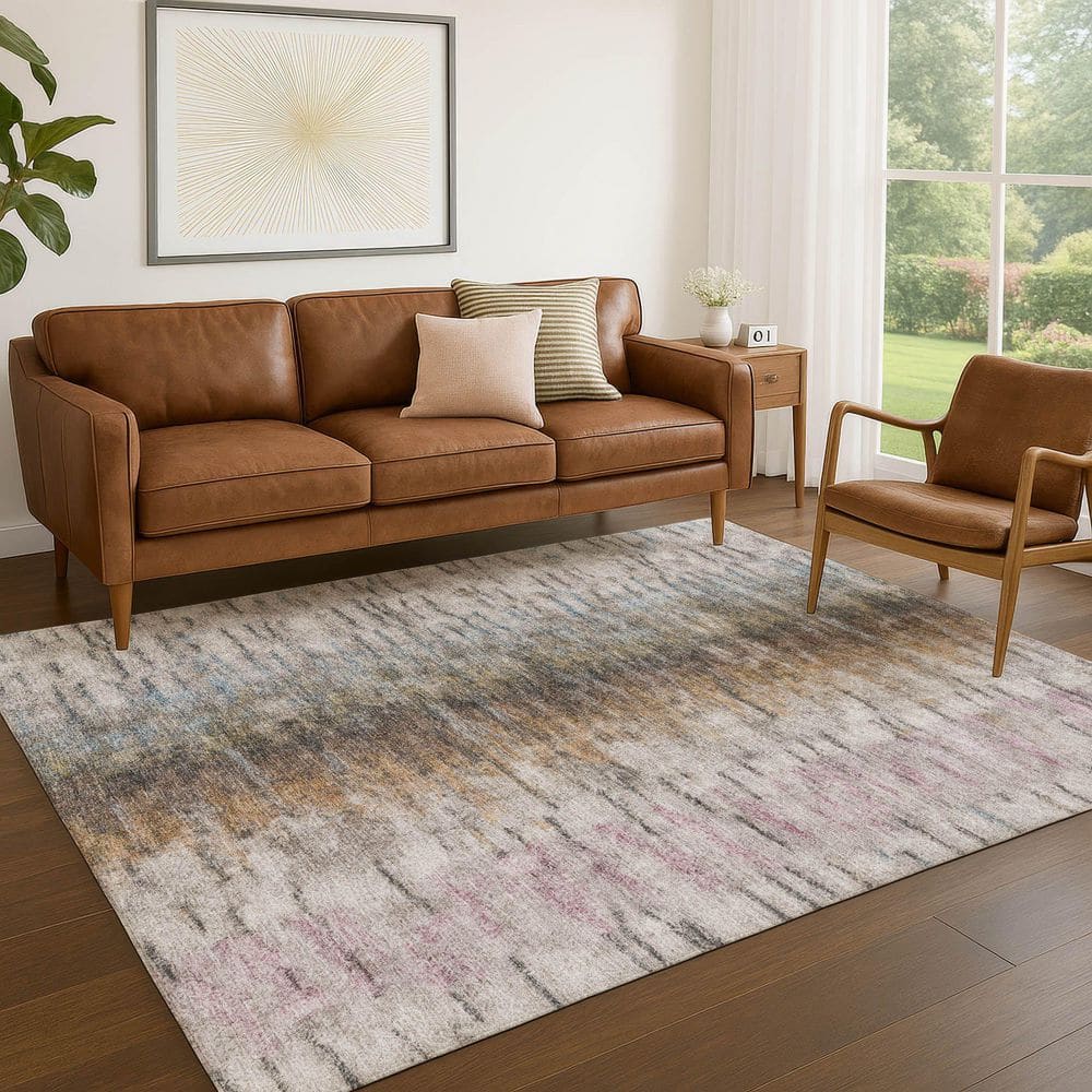 Chantille Machine Washable Indoor/Outdoor Abstract ACN2319 Brown 5 ft. x 7 ft. 6 in. Area Rug price history on PriceWatchPro