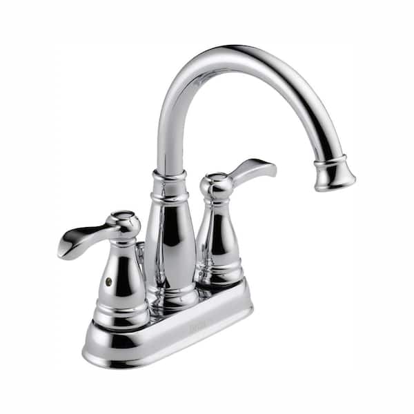 Delta Porter 4 In Centerset 2 Handle, Home Depot Bathroom Sink Faucets Chrome